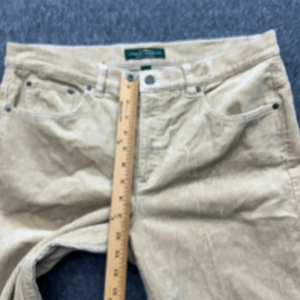 Ralph Lauren LRL‎ Jeans Womens 12 Khaki Classic Bootcut Corduroy Beige